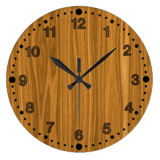 Faux Wood Look Clock for Woodturners Wood Workers