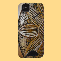 Faux Wood Texture Sunflower iPhone3G/3GS CaseMate ID Credit Card Case