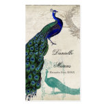 Favor Gift Tags - Vintage Peacock 5 Business Card Templates