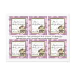 Favor Tags Jacana Girl Jungle Zoo Animal Post Card