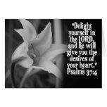 FAVORITE  BIBLE SCRIPTURE PSALM 37:4 GREETING CARDS