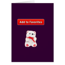 Favorite bookmark greeting cards