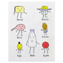 Favorite Foods Vintage Kitchen Art Personalized Flyer