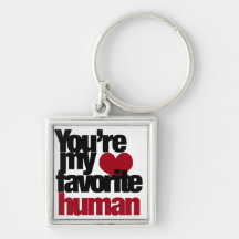 Favorite Human Love Key Chain