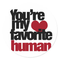 Favorite Human Love Sticker