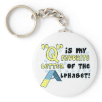 Favorite Letter Q Keychain