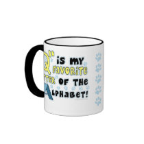Favorite Letter Q Mug by MenagerieMayhem Favorite Letter Q Mug