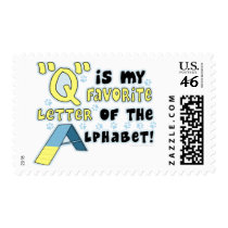 Favorite Letter Q Postage Stamps