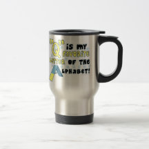 Favorite Letter Q Travel Mug