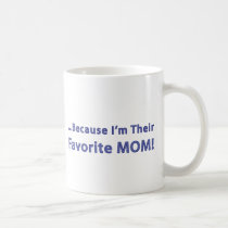 Favorite Mom Blue mugs