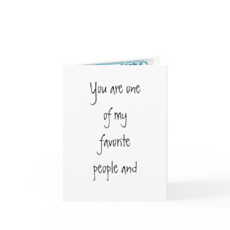 Favorite People - Birthday card