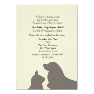 Favorite Pets Veterinary School Graduation 5x7 Paper Invitation Card
