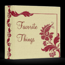 Favorite Things 3 Ring Binder binders