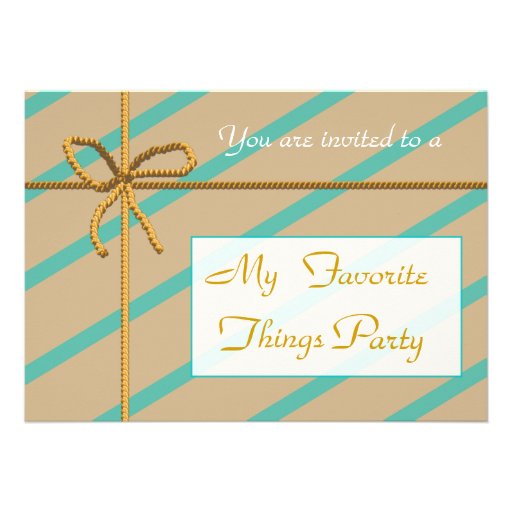 Favorite Things Party Invitation