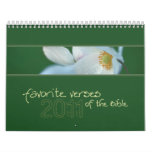Favorite Verses of the Bible calendar 2011