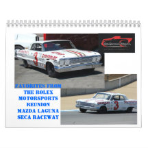 Favoritos "DEL HISTORICS" en Laguna Seca Calendarios De Pared