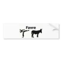 Favre Kicks A** bumper stickers by wooddchristi Favre Kicks A** bumper stickers
