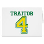 Favre Traitor Greeting Cards