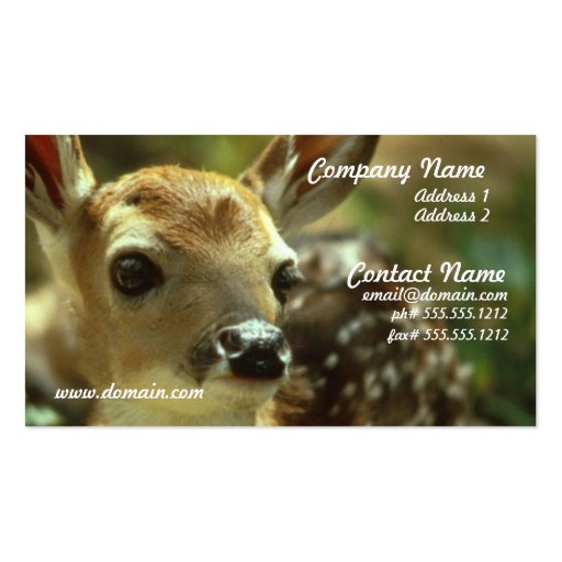 Fawn Business Card (front side)