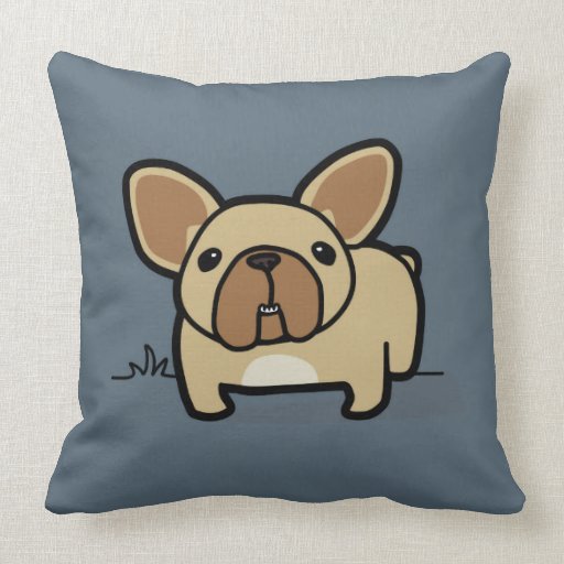 frenchie christmas pillow