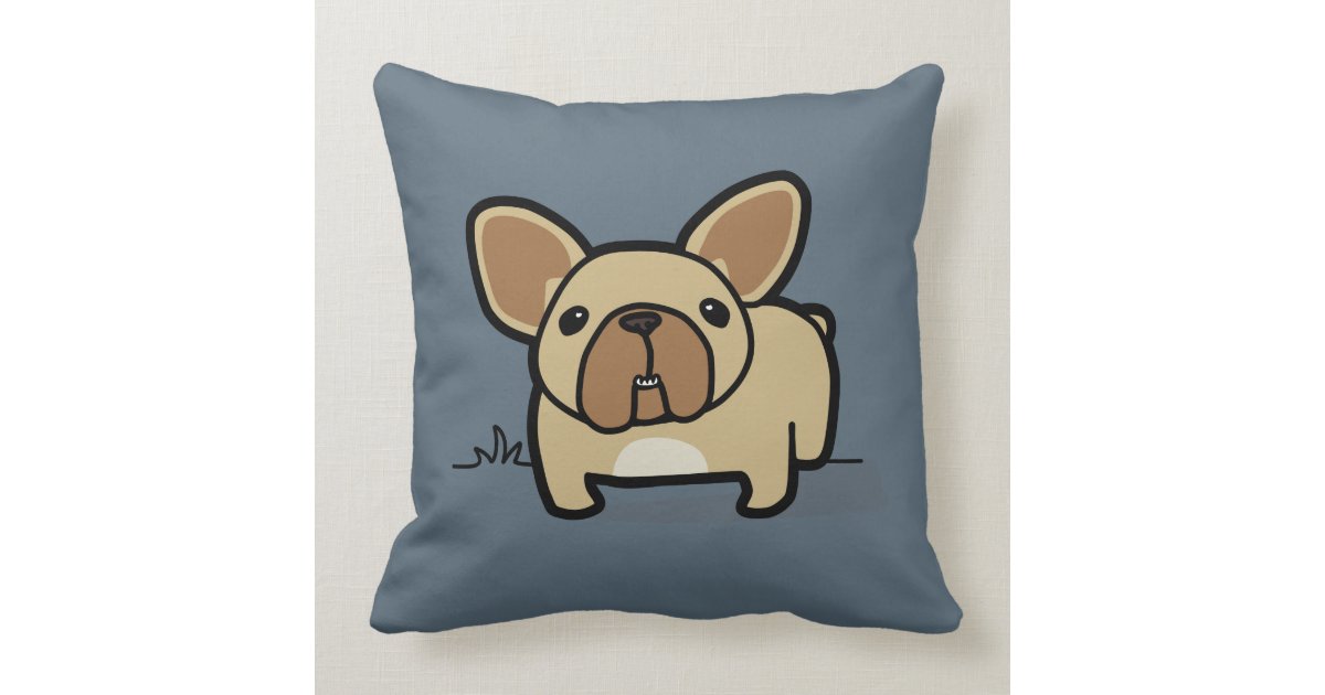 frenchie valentines pillow