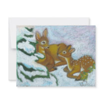 fawn in the woods invitations by ElenaMalec fawn in the woods invitations