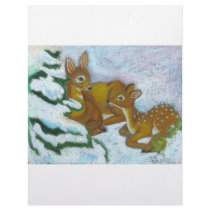 fawn in the woods letterhead by ElenaMalec fawn in the woods letterhead