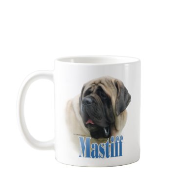 Fawn Mastiff Name Coffee Mugs by GreyWolfCreation