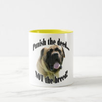 Fawn Mastiff Punish the Deed Mug mugs