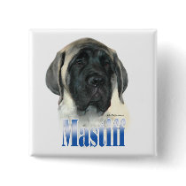 Fawn Mastiff pup Name Button
