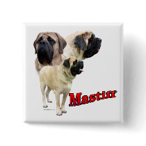 Fawn Mastiff Trio Button buttons