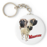 Fawn Mastiff trio Keychain