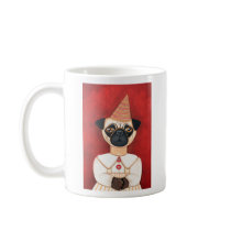 Fawn Party Pug Coffee Mug