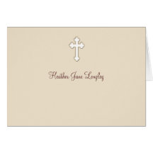 Fawn - Personalized Religious Thank You Notecard
