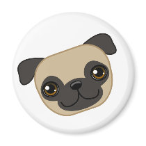 Fawn Pug magnets