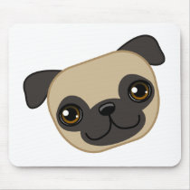 Fawn Pug mousepads