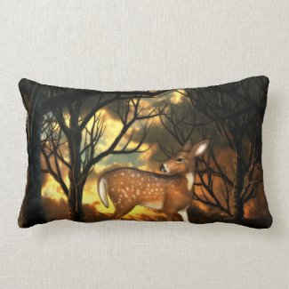 Fawn, Young Deer of the Forest Pillow