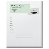 "Fax Machine Cover Letter -Customizable" letterhead