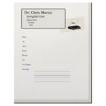 "Fax Machine Cover Letter -Customizable" letterhead