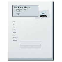 "Fax Machine Cover Letter -Customizable" letterhead