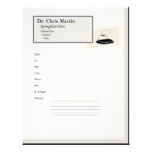 "Fax Machine Cover Letter -Customizable" Custom Letterhead