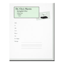 "Fax Machine Cover Letter -Customizable" Letterhead Template