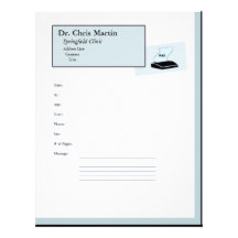 "Fax Machine Cover Letter -Customizable" Letterhead