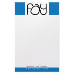 Fay black Stationery