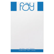 Fay blue Stationery