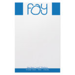 Fay blue Stationery