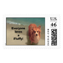 fayeonbeach, Everyone lovesa Fluffy! postage