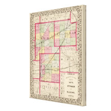 Fayette, Effingham, Marion, counties Canvas Print