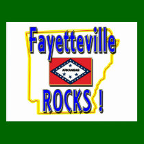 Fayetteville Rocks ! (blue) postcards