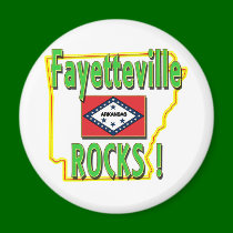 Fayetteville Rocks ! (green) magnets